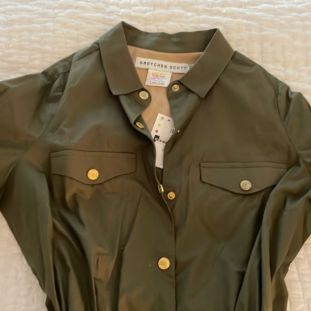 Army green Gretchen Scott Designs  dress in XXS (Shrimp)!